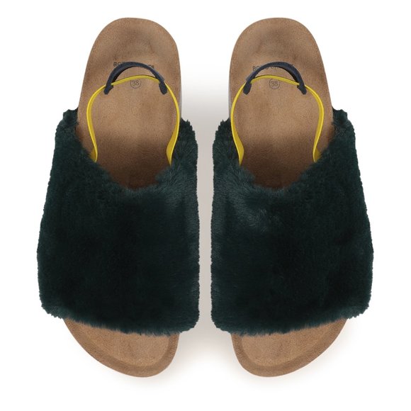 Bobo Choses Faux Fur Sandals Midnight Blue - Picture 6 of 16